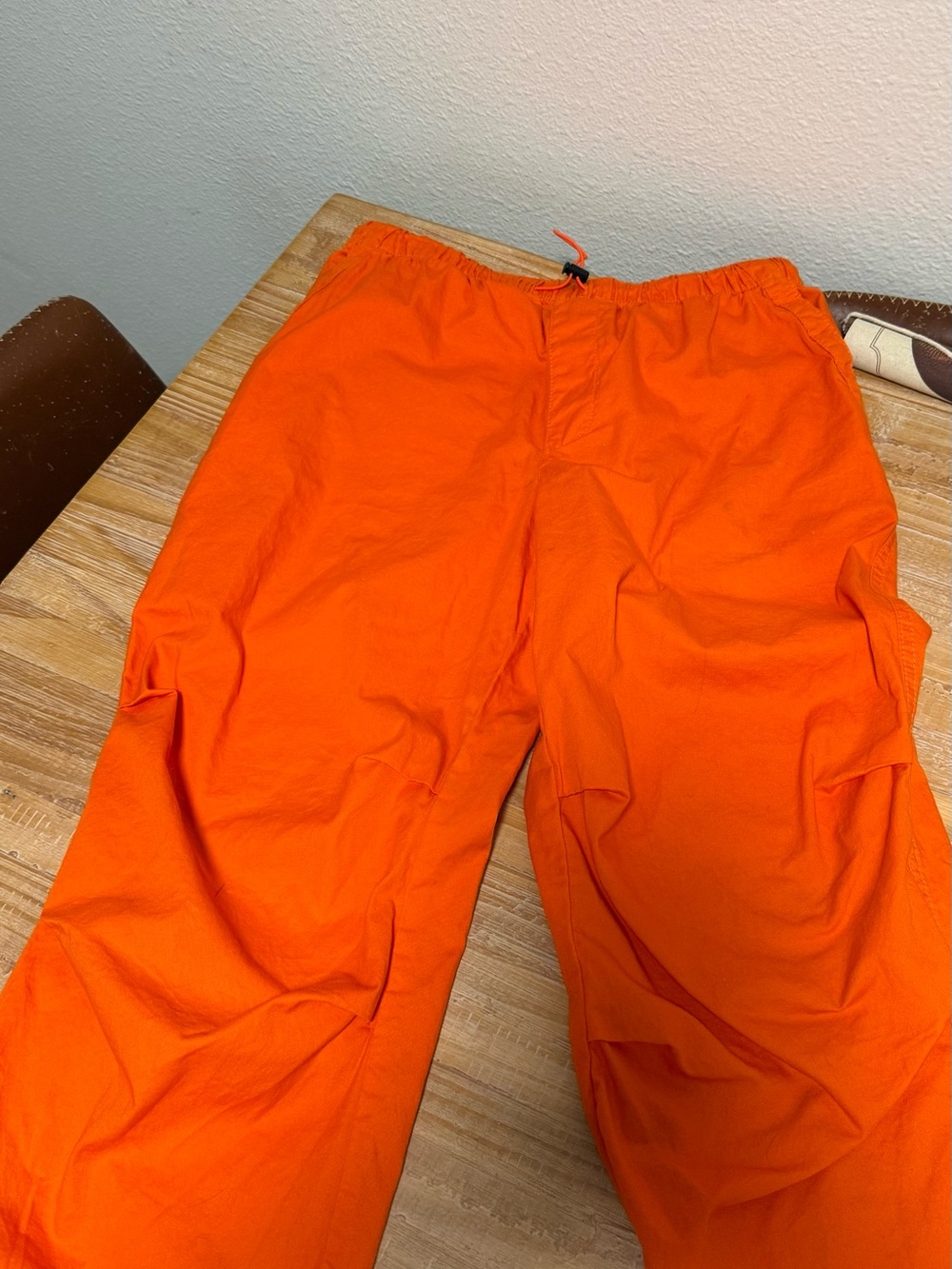No Boundaries Men's Bright Orange Cargo Pants